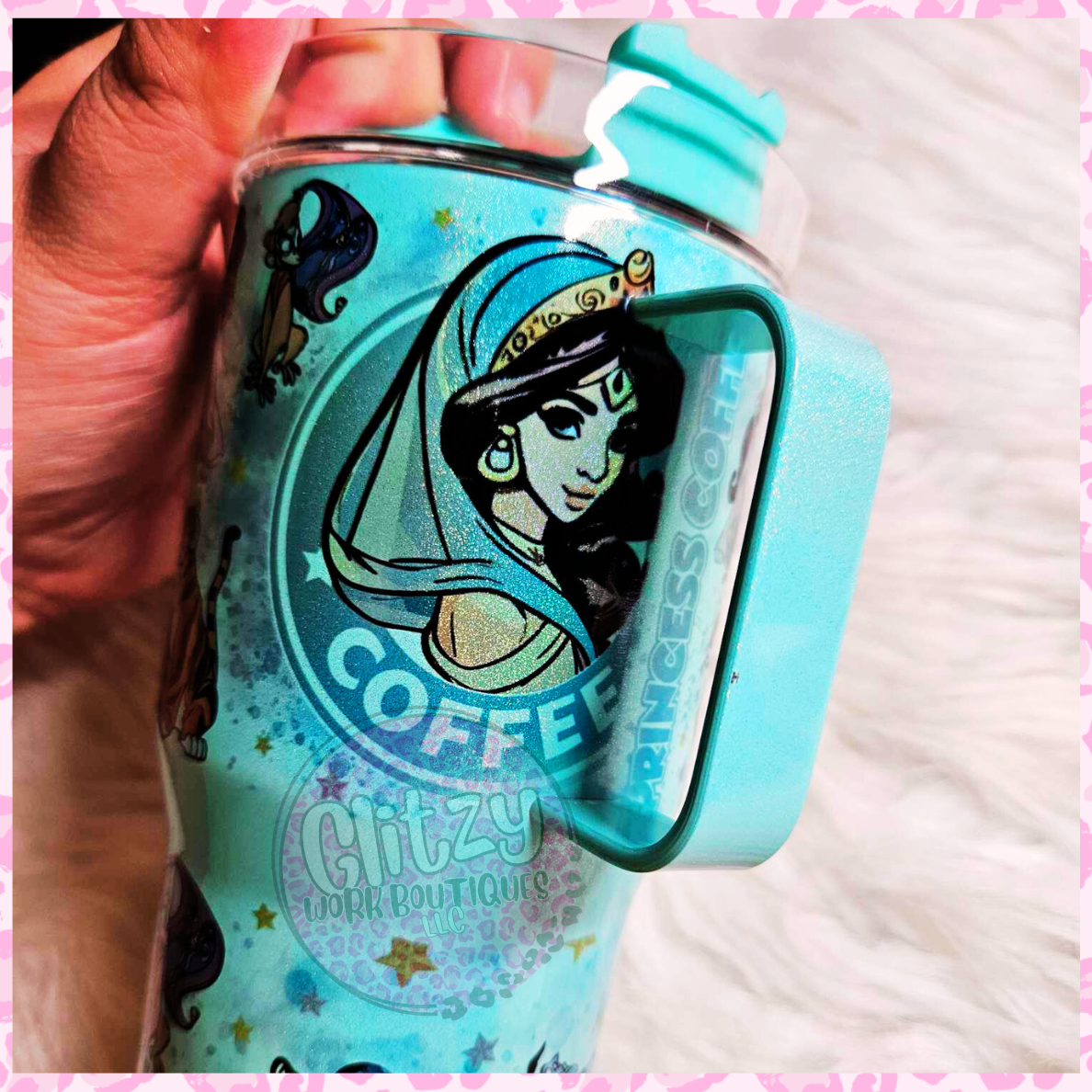 PRINCESS JASMINE CHARACTER 20oz KID DUPE TUMBLER