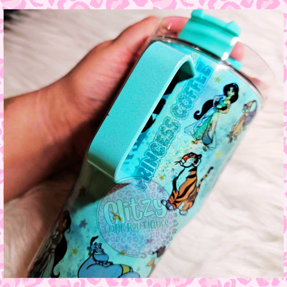 PRINCESS JASMINE CHARACTER 20oz KID DUPE TUMBLER