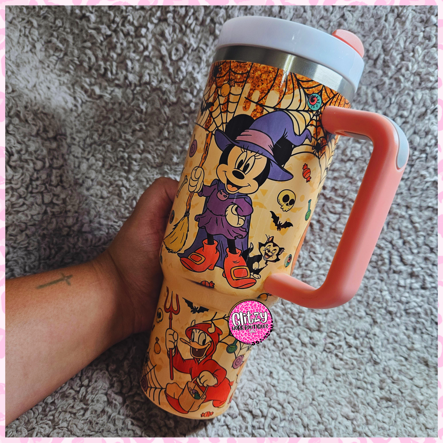 CHARACTER TRICK OR TREAT DRIP PASTEL DUPE 40OZ TUMBLER