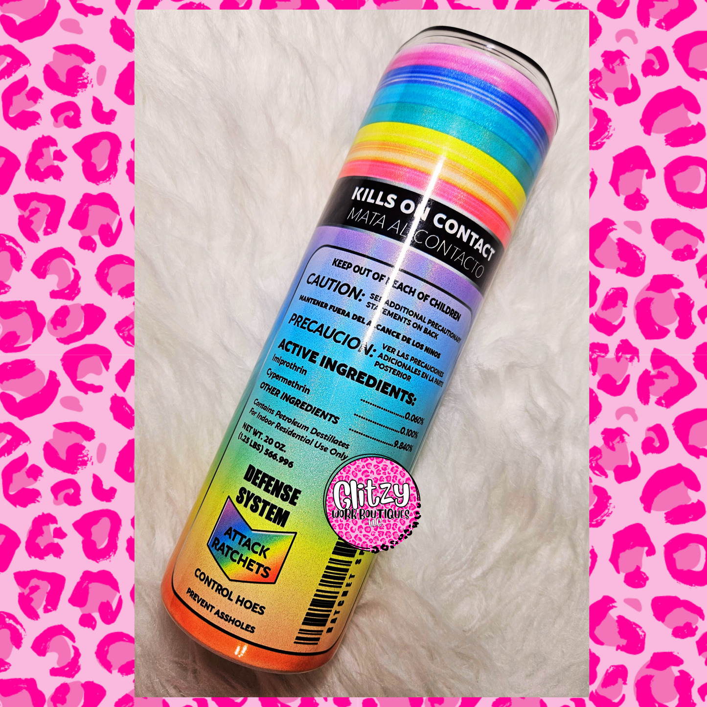 RATCHET SPRAY RAINBOW TUMBLER