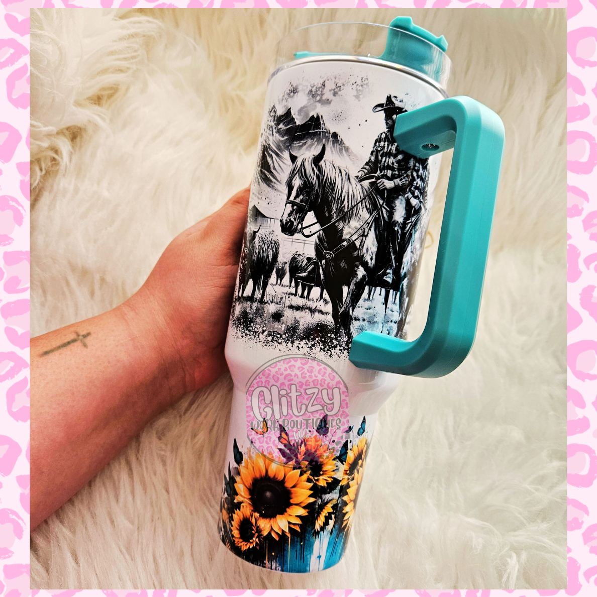 SAVE THE HORSE & RIDE THE COWBOY 40OZ TUMBLER