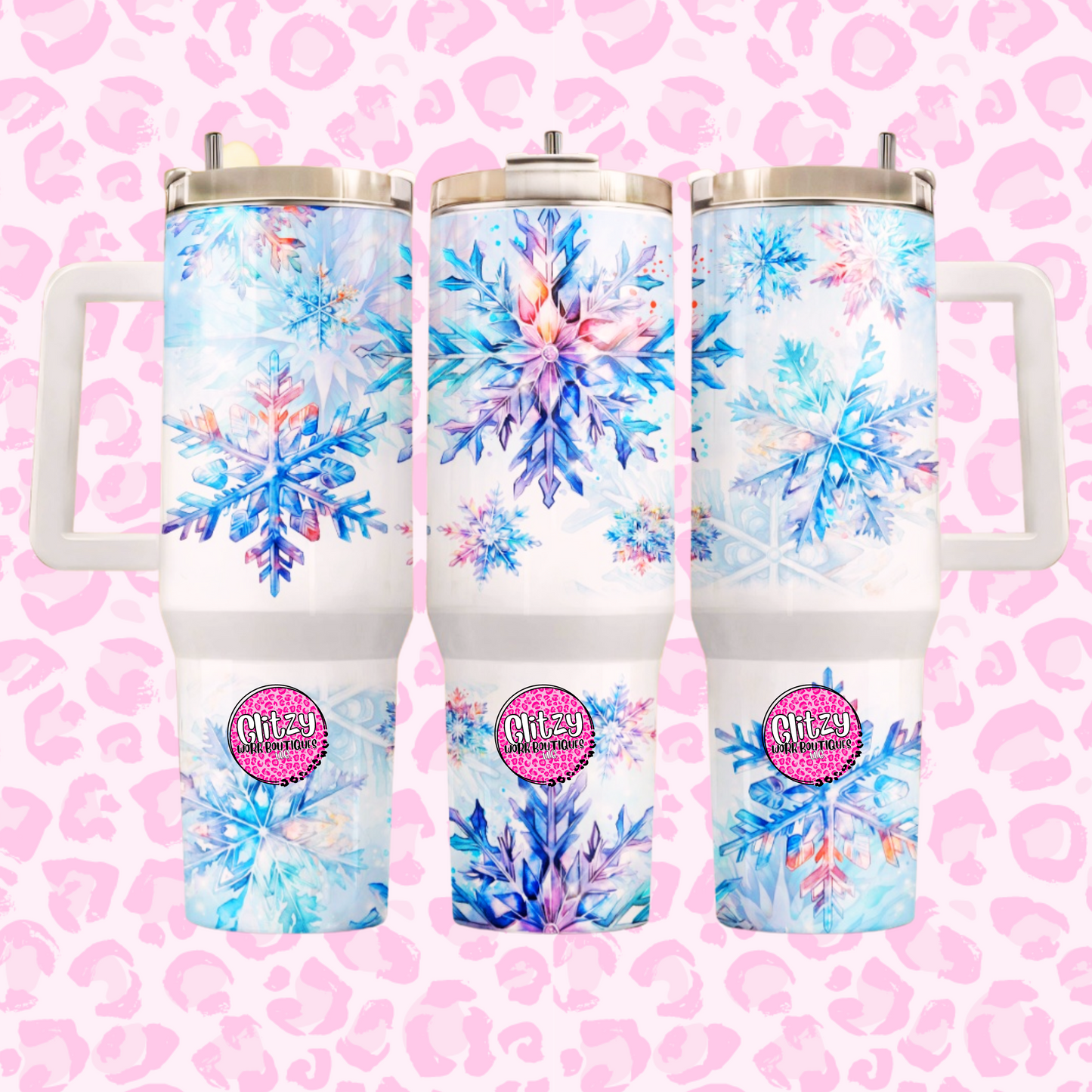 SNOWFLAKE DUPE 40OZ TUMBLER