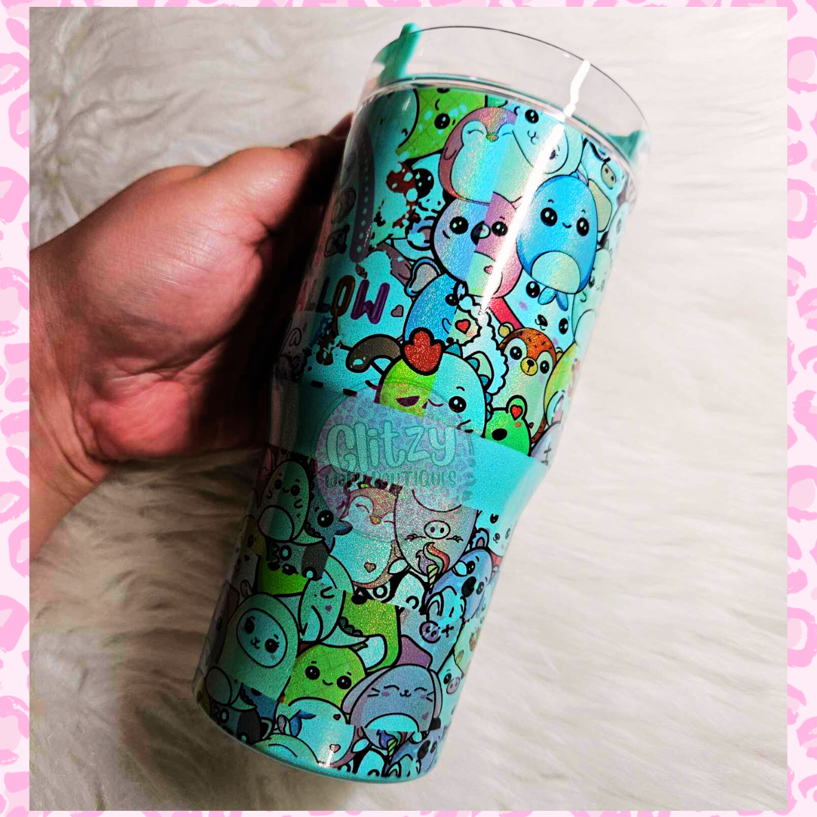 SQUISHMALLOW GIRL 20oz KID DUPE TUMBLER