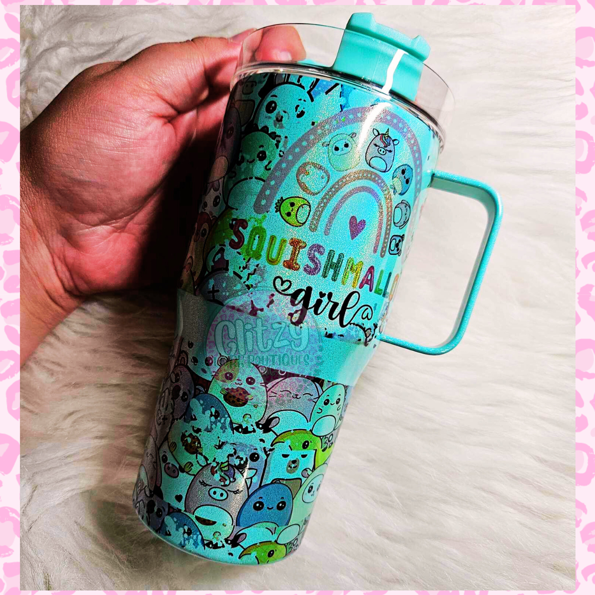 SQUISHMALLOW GIRL 20oz KID DUPE TUMBLER