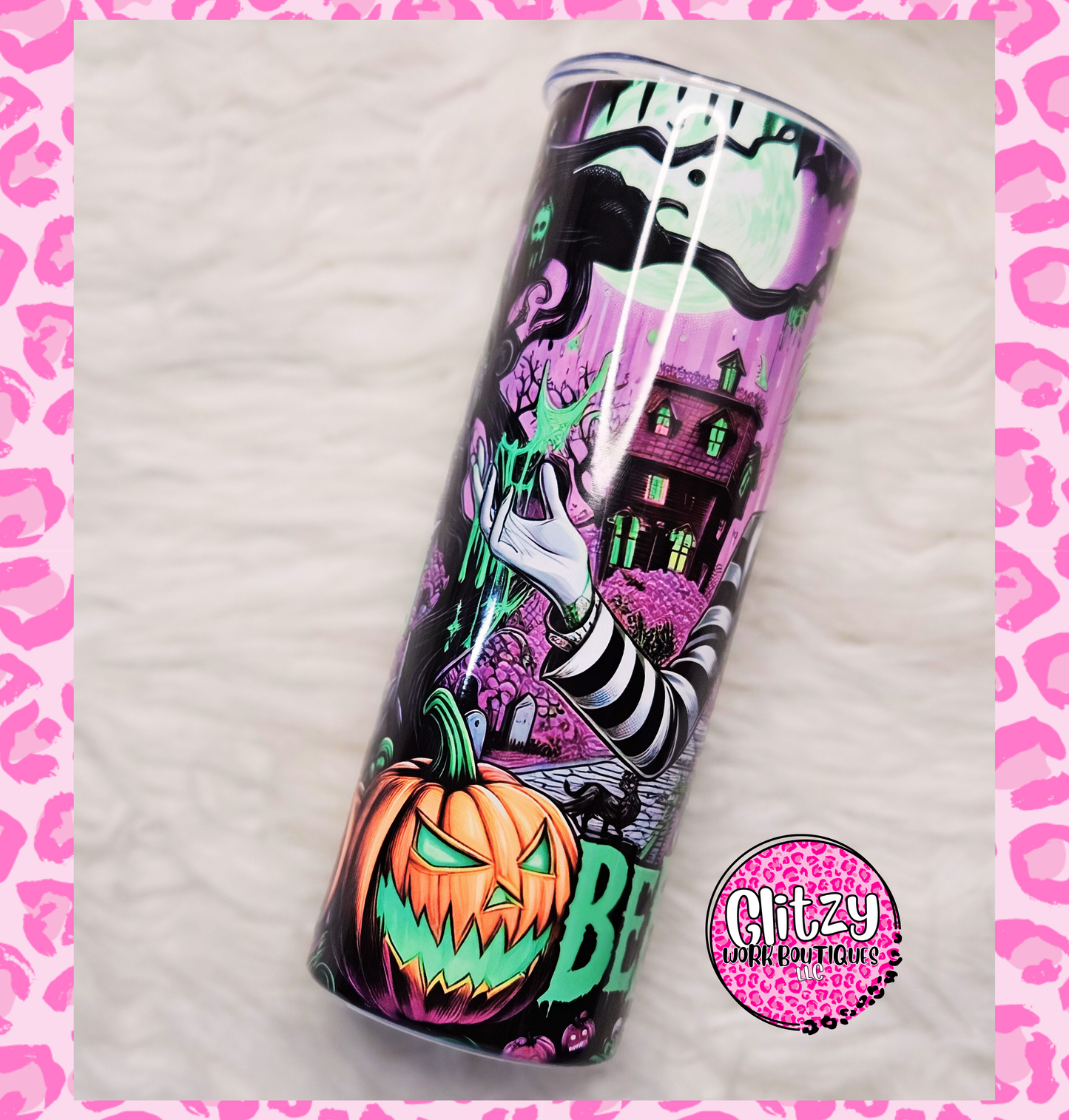 BEETLEJUICE SHOWTIME WITH PUMPKINS TUMBLER