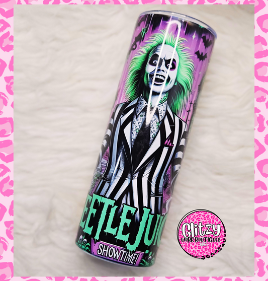 BEETLEJUICE SHOWTIME WITH PUMPKINS TUMBLER