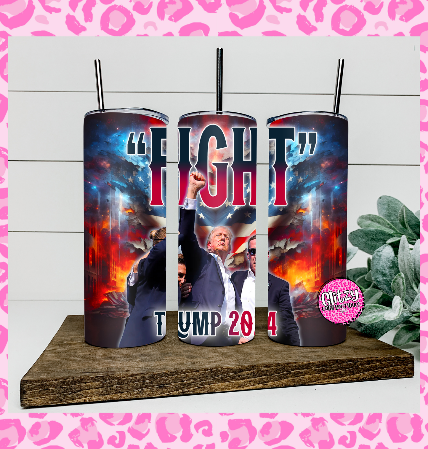 "FIGHT" TRUMP 2024 TUMBLER