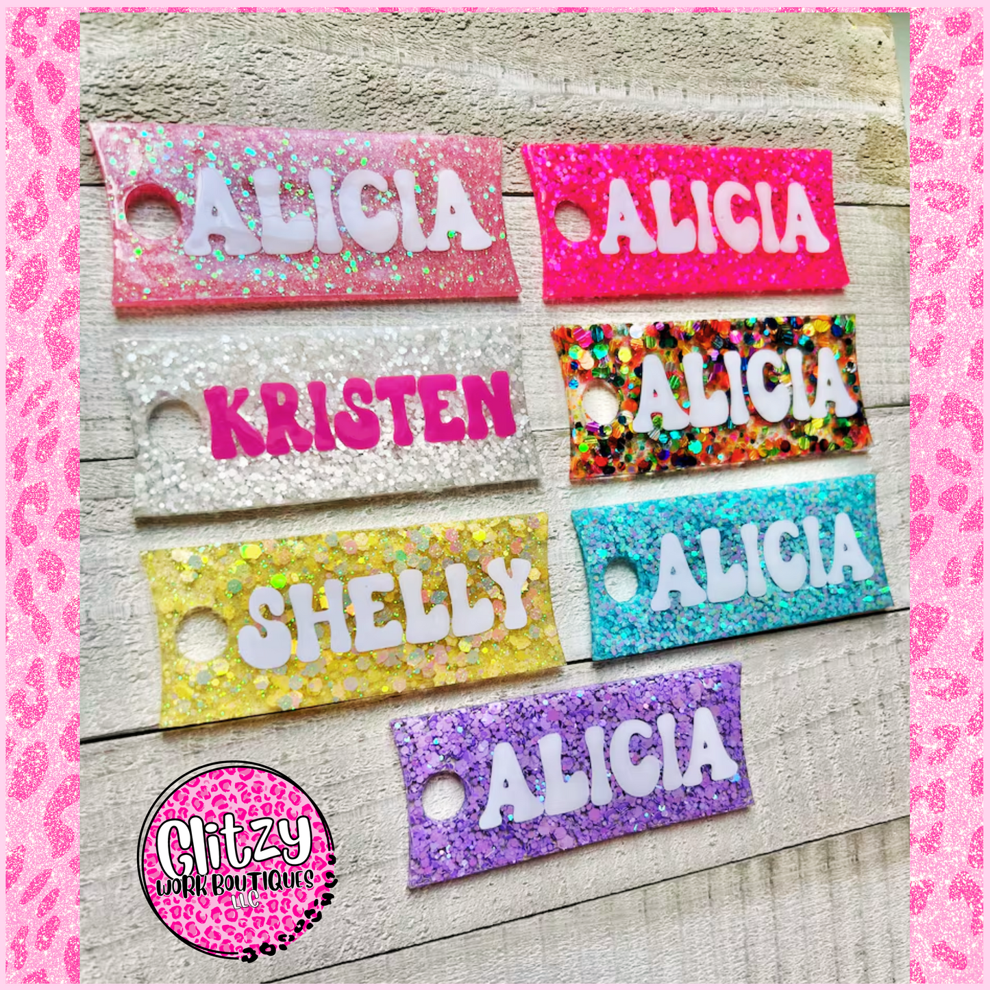 CUSTOM 40oz NAME TAGS