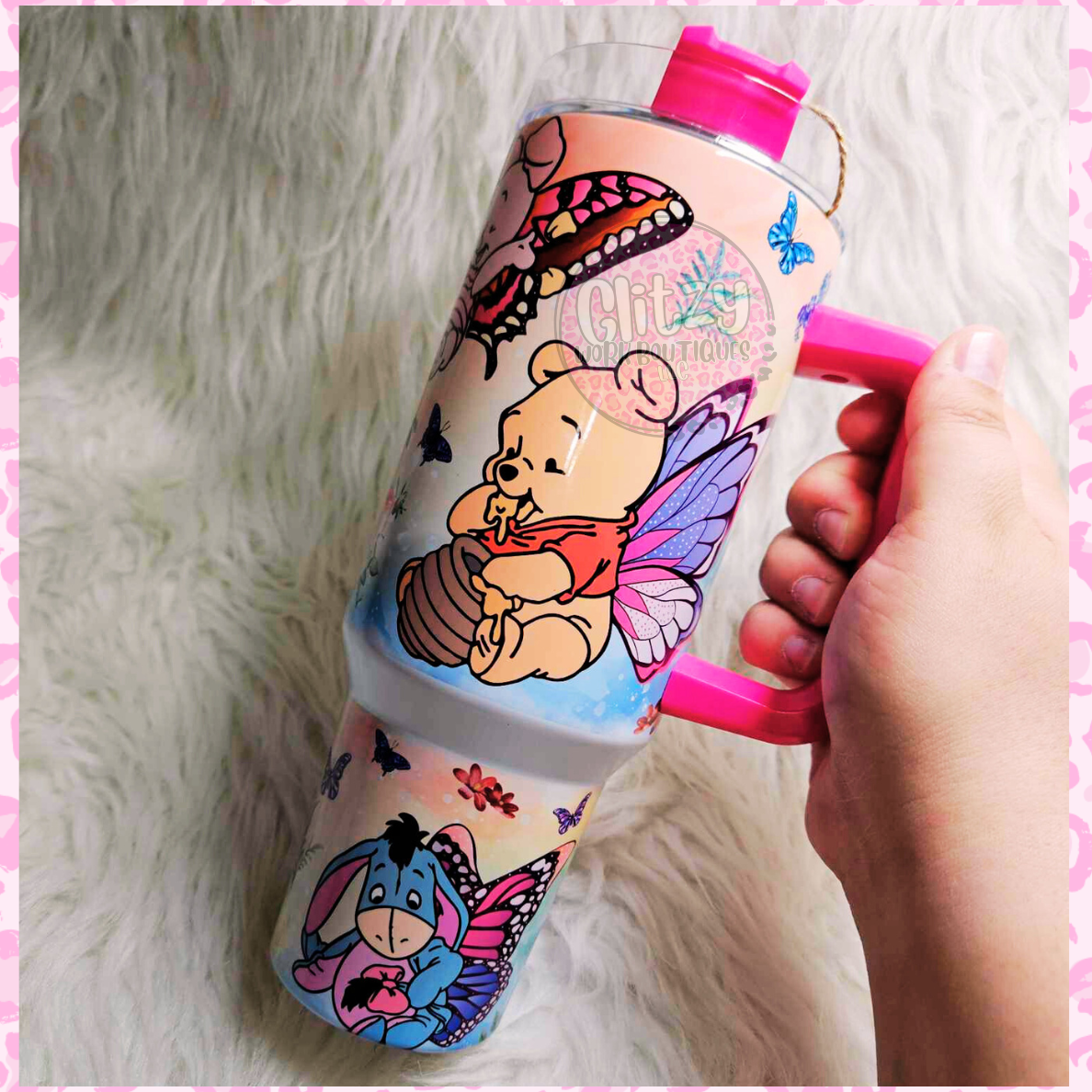 BUTTERFLY BABY CHARACTER DUPE 40OZ TUMBLER