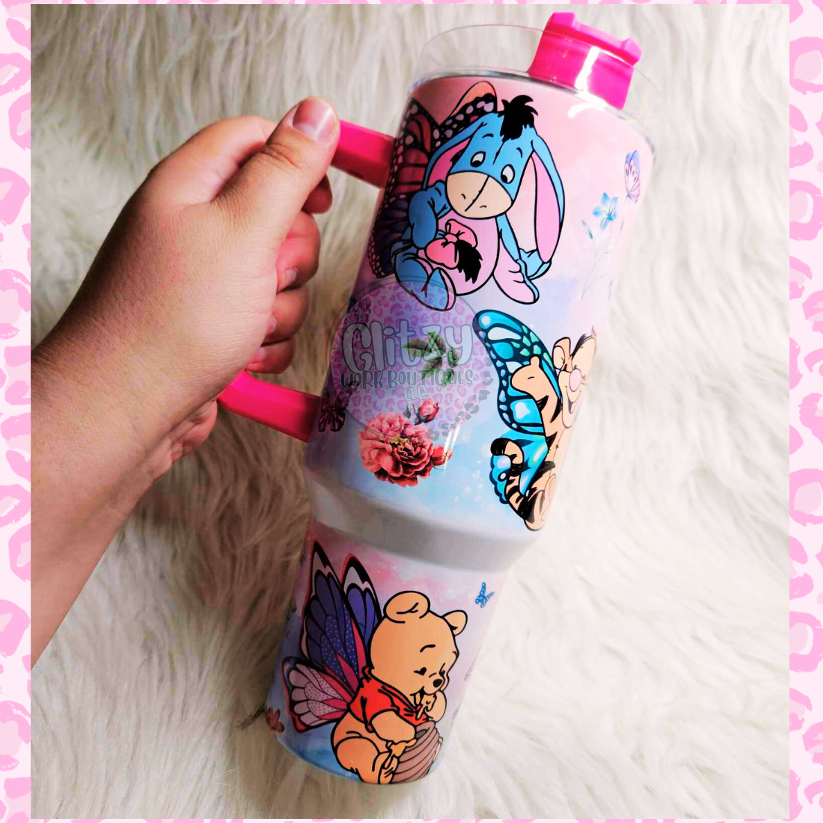 BUTTERFLY BABY CHARACTER DUPE 40OZ TUMBLER