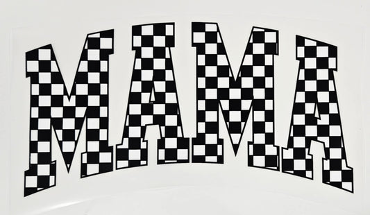 BLACK & WHITE CHECKERED MAMA