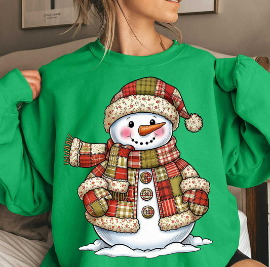 PATCHWORK SNOWMAN PRINTED APPAREL