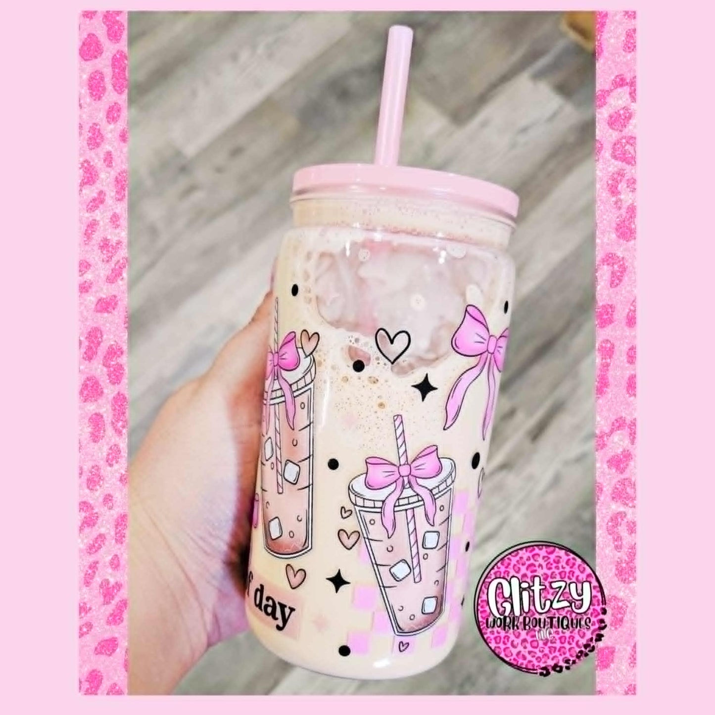 ICED COFFEE KIND OF DAY SNOW GLOBE TUMBLER