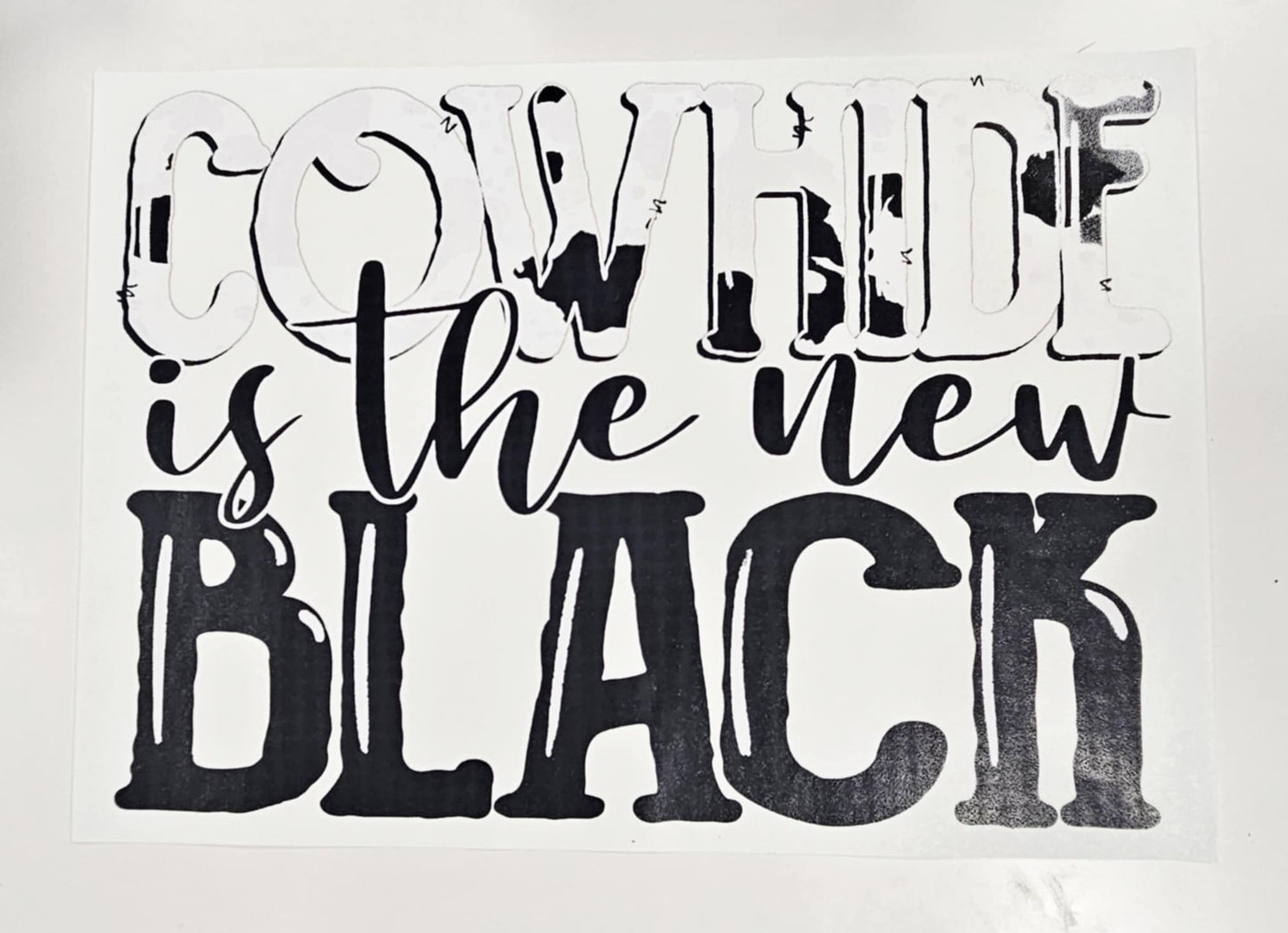 COWHIDE IS THE NEW BLACK