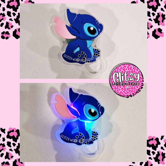 SITTING STITCH LIGHT UP STRAW TOPPER
