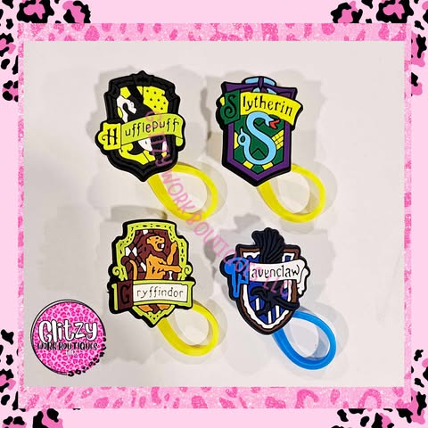 HARRY POTTER HOUSE STRAW TOPPERS