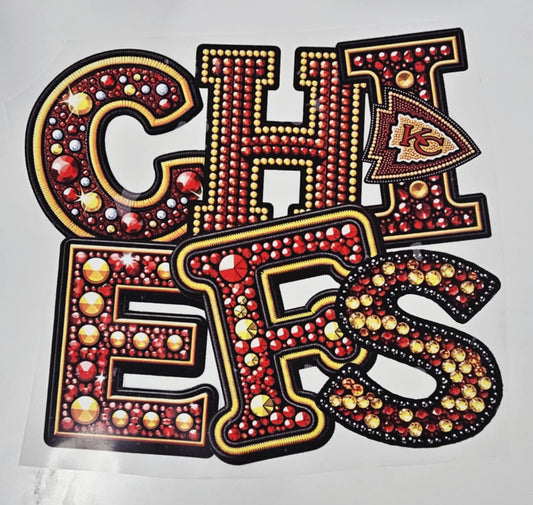 CHIEFS RHINESTONE