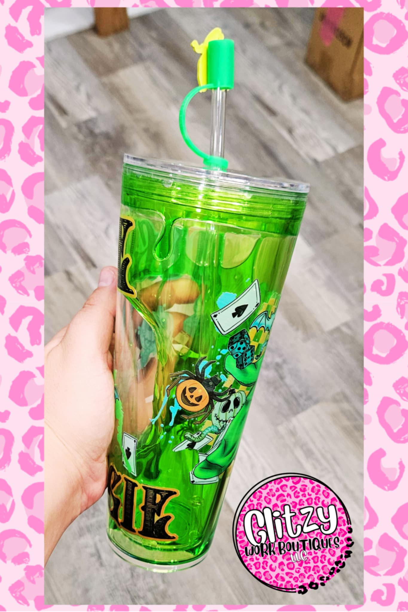OOGIE BOOGIE SLIME DRIP SNOW GLOBE TUMBLER