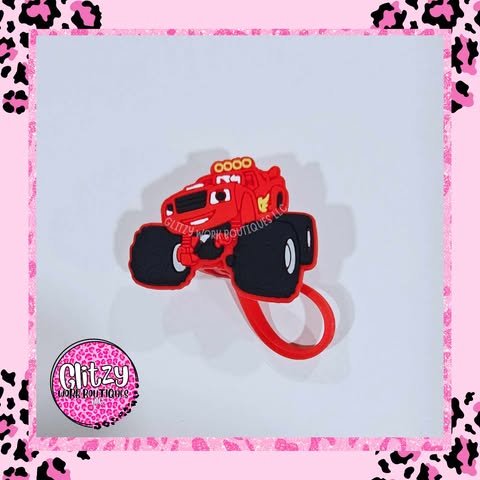 MONSTER TRUCK STRAW TOPPERS