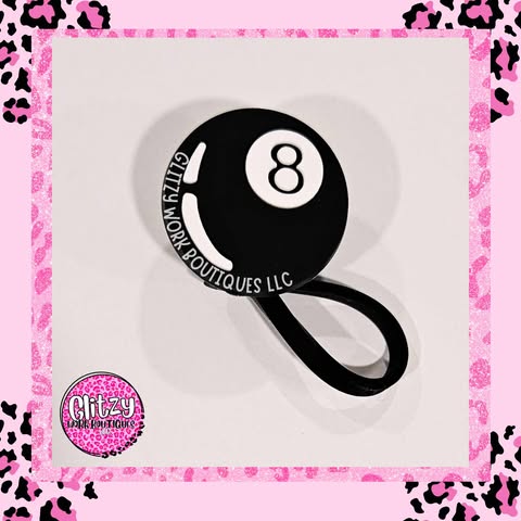 8 BALL STRAW TOPPER