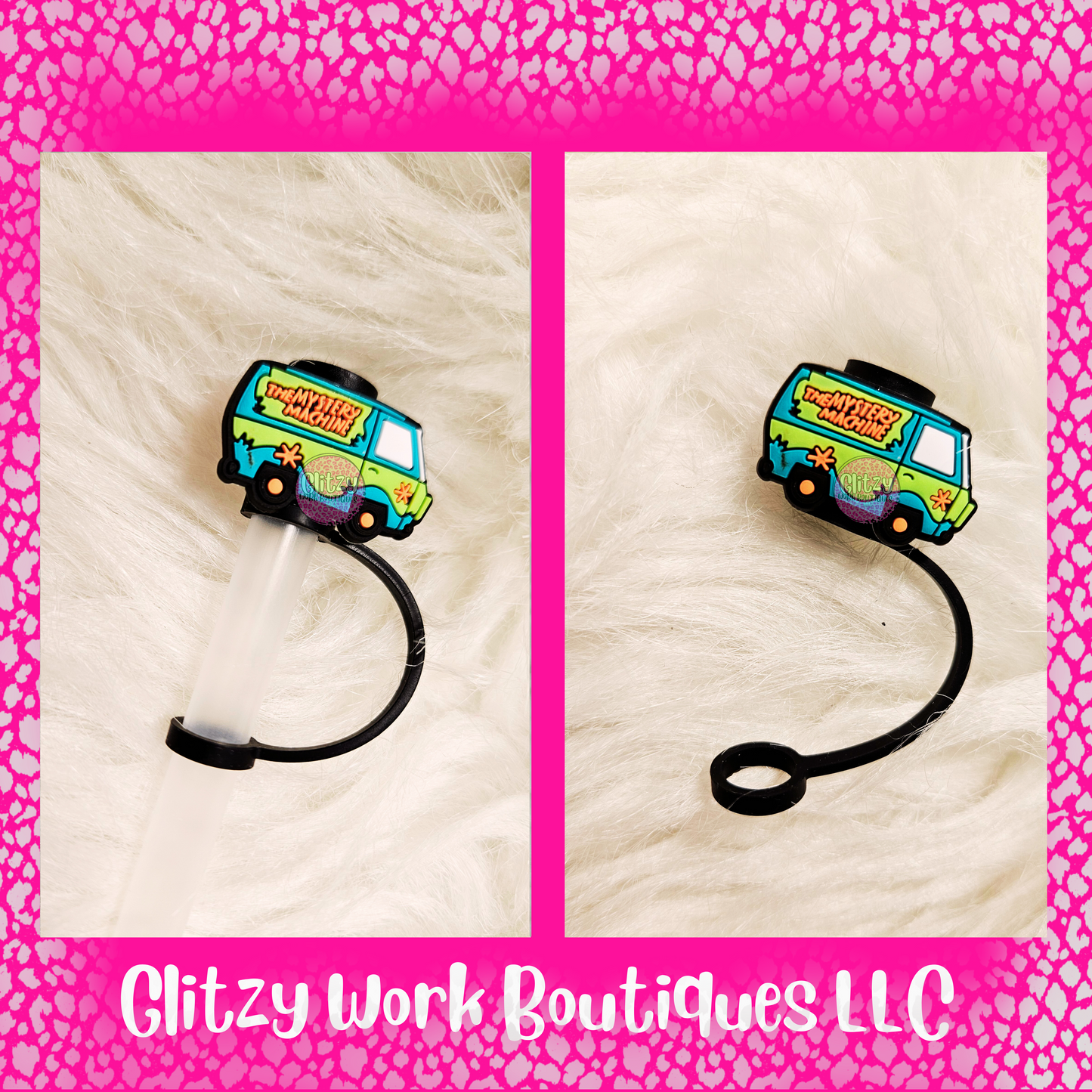 THE MYSTERY MACHINE STRAW TOPPER