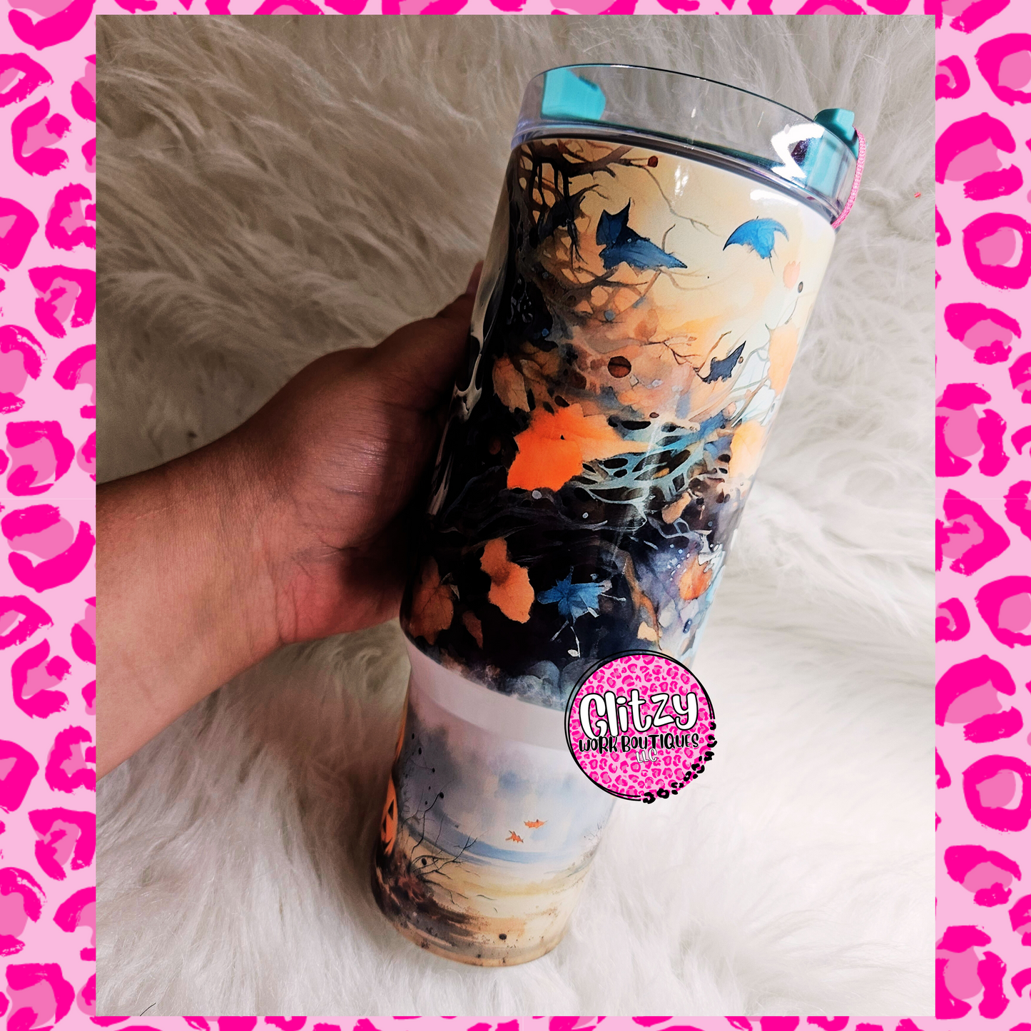 SPOOKY HALLOWEEN DUPE 40OZ TUMBLER