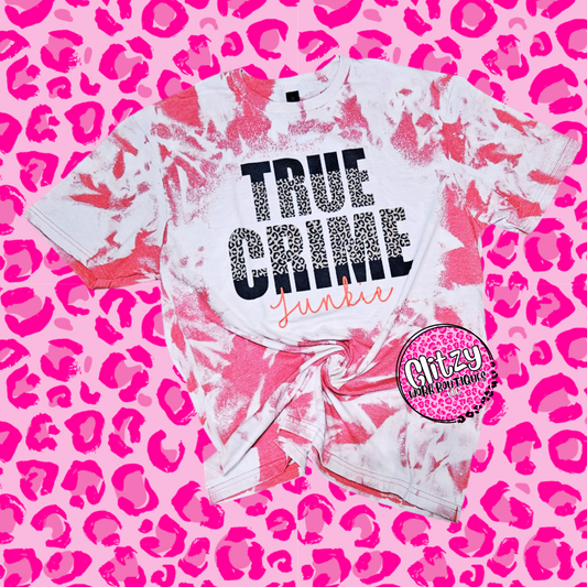 TRUE CRIME JUNKIE BLEACHED TEE