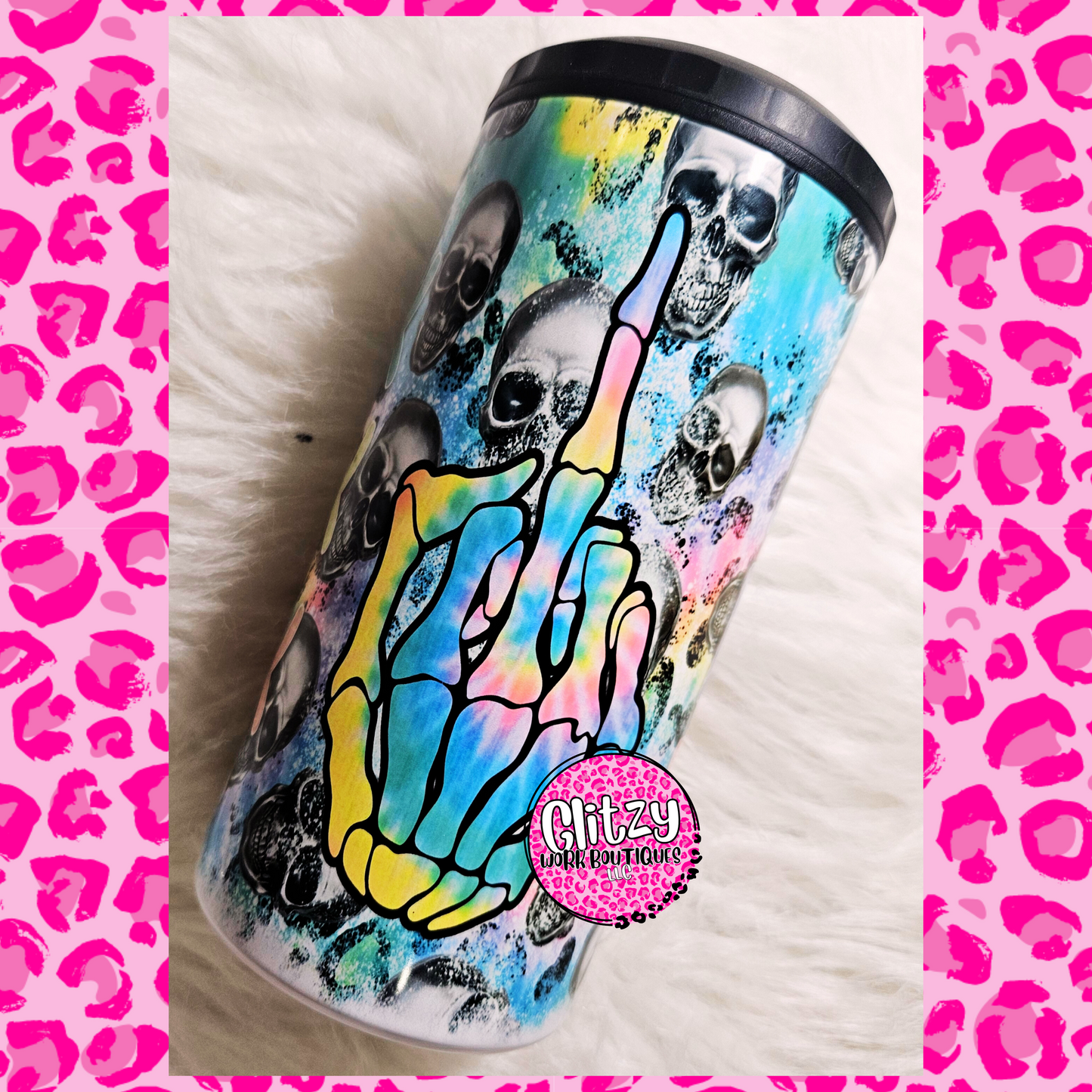 F EVERYTHING PASTEL 16OZ CAN COOLER