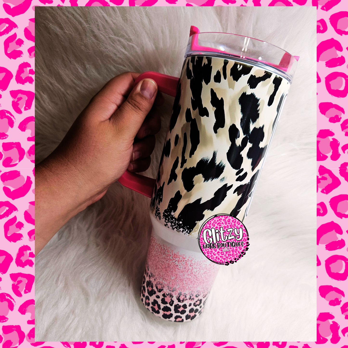 MAMA LEOPARD DUPE 40OZ TUMBLER