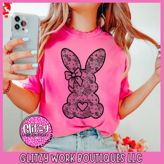 LACE COQUETTE BLACK BUNNY APPAREL