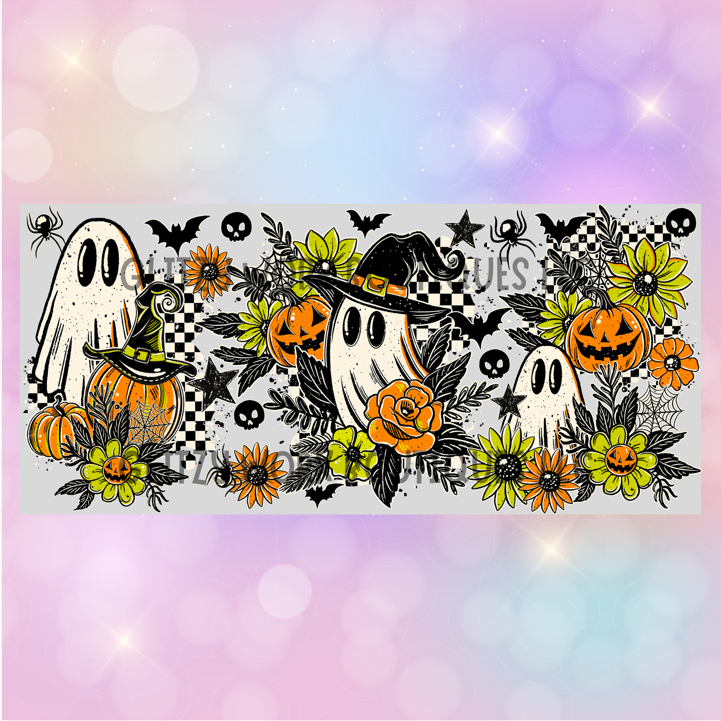 FLORAL GHOSTY CUP WRAP