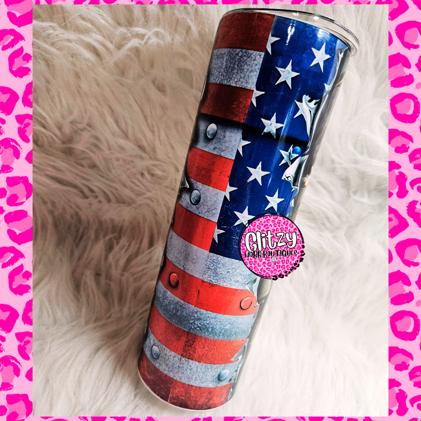 SHOT GUN SHELL MERICA' TUMBLER