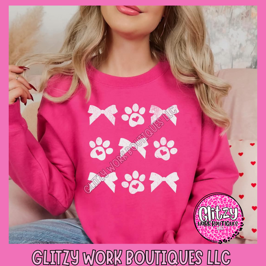 PAWPRINT COQUETTE BOW APPAREL