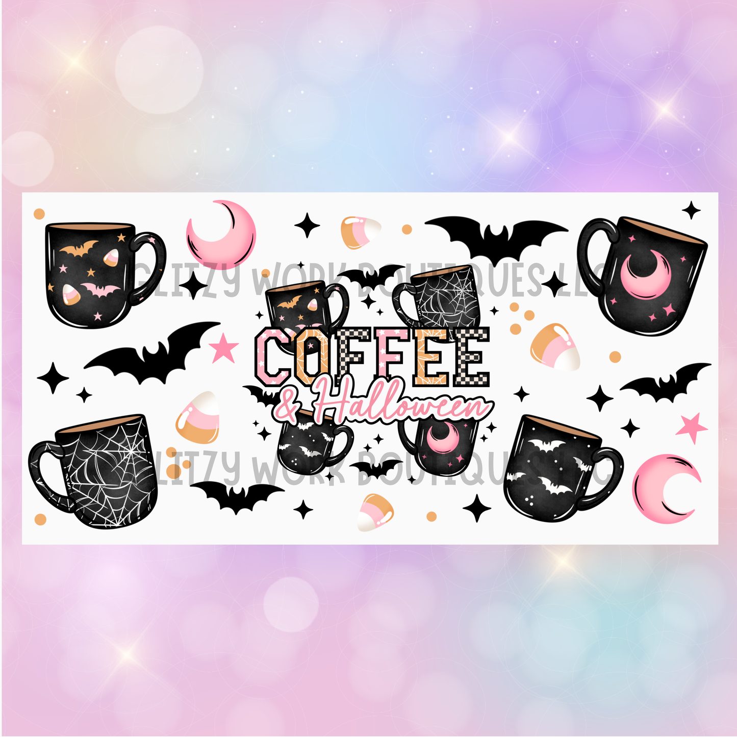 COFFEE & HALLOWEEN CUP WRAP