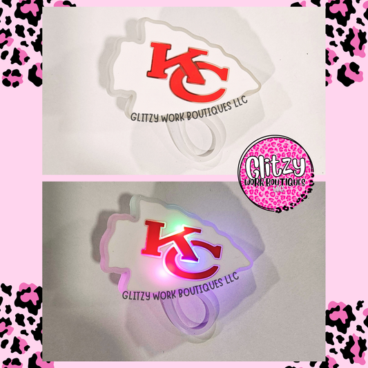 KC CHIEFS ARROWHEAD LIGHT UP STRAW TOPPER