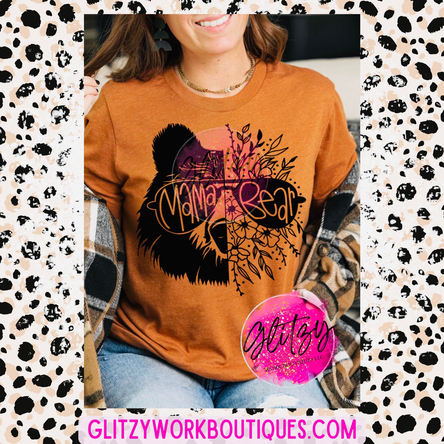 MAMA BEAR FLORAL APPAREL