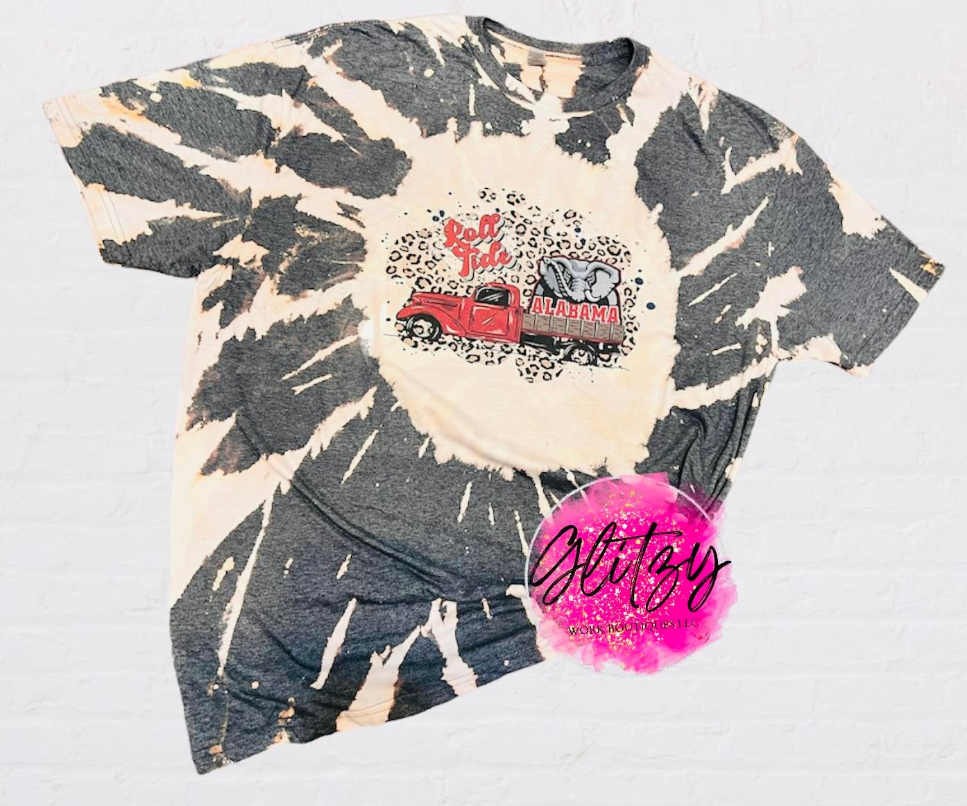 Alabama Roll Tide Bleached Tee