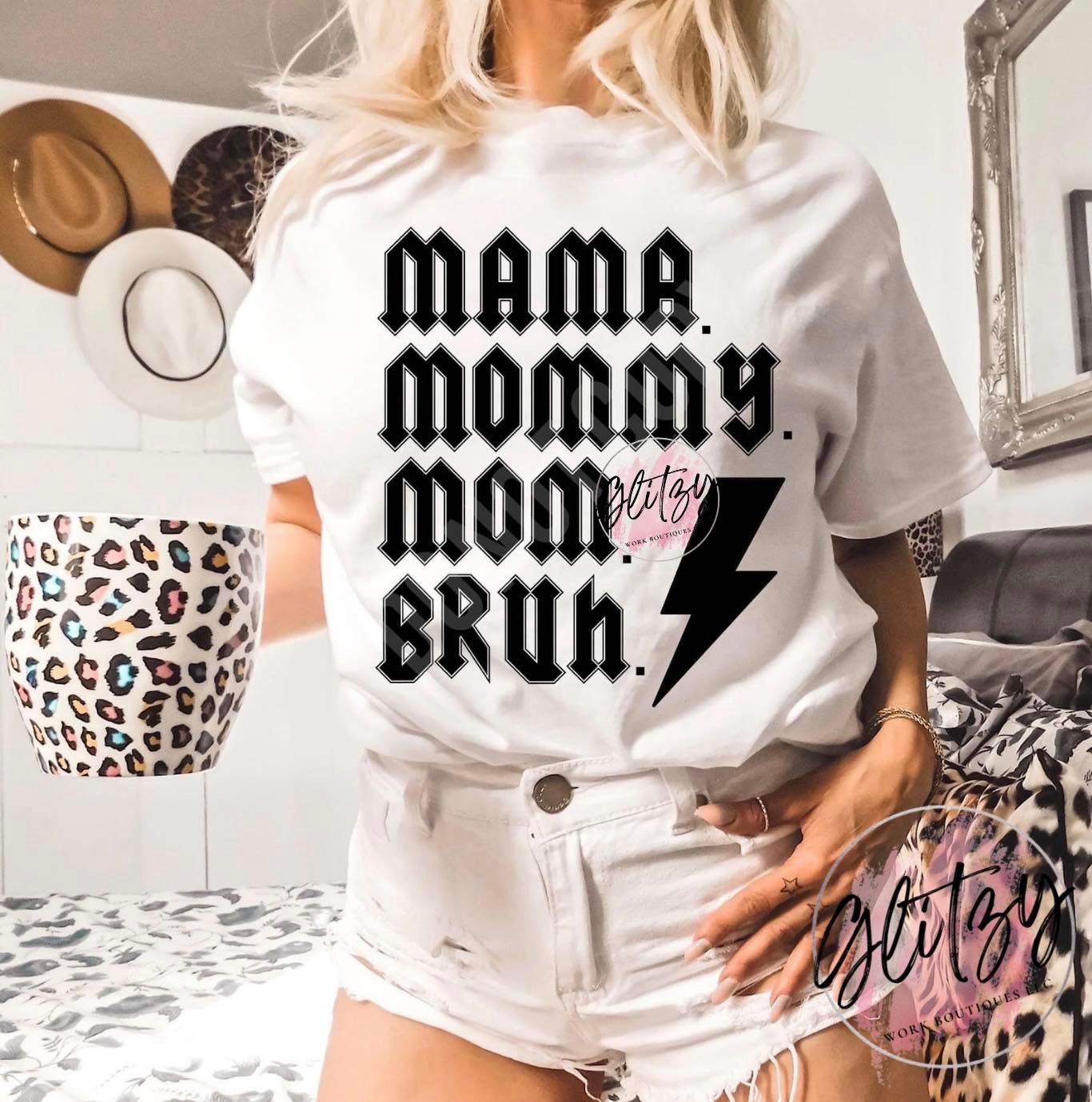 MAMA. MOMMY. MOM. BRUH. Graphic Tee