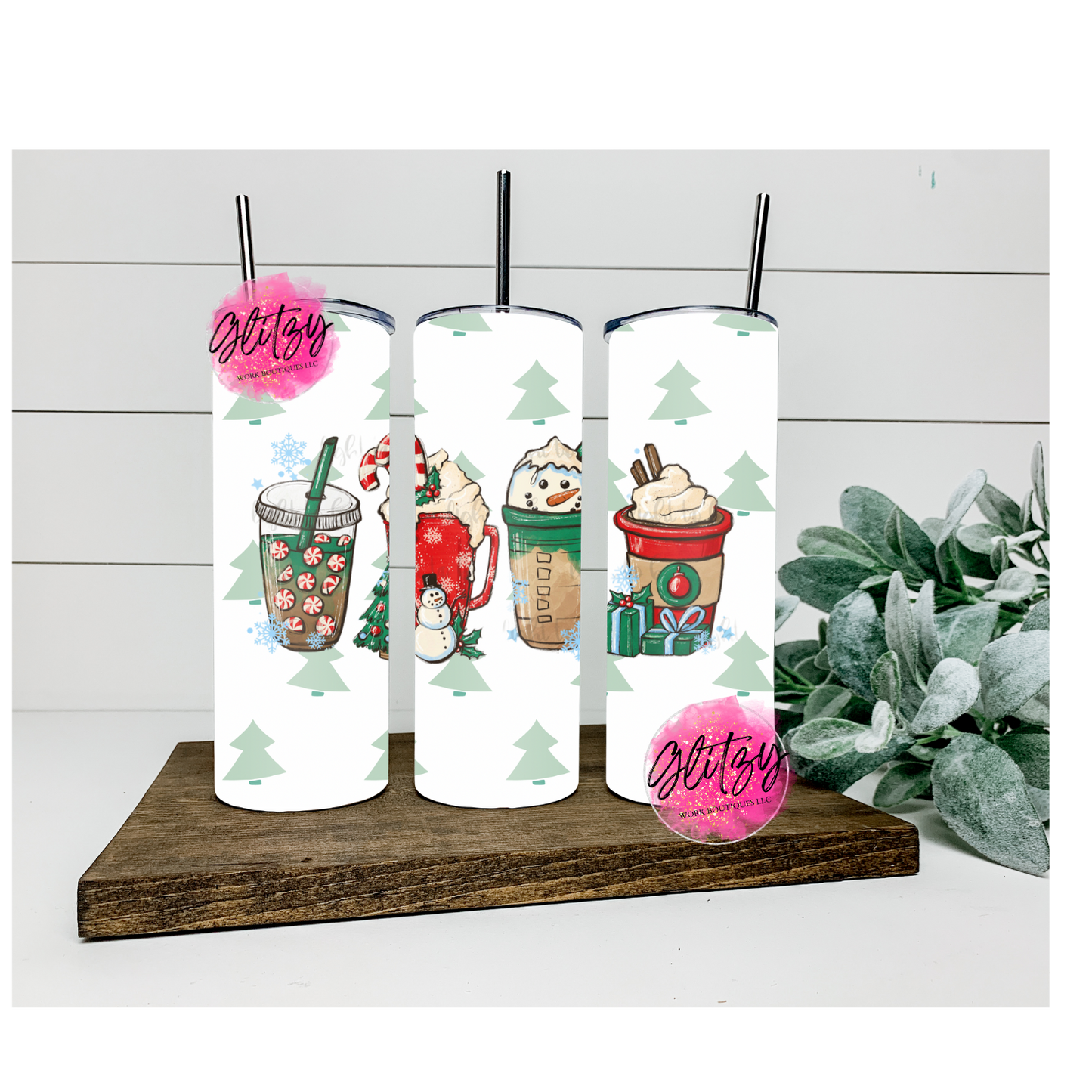 Christmas Candy Cane Coffee 20oz Tumbler