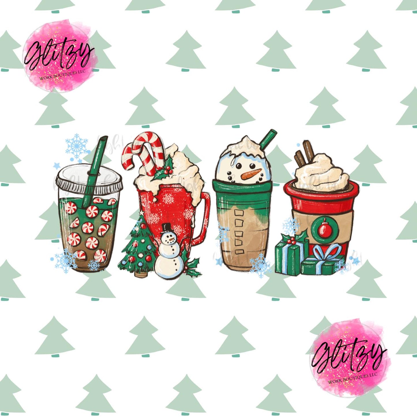 Christmas Candy Cane Coffee 20oz Tumbler