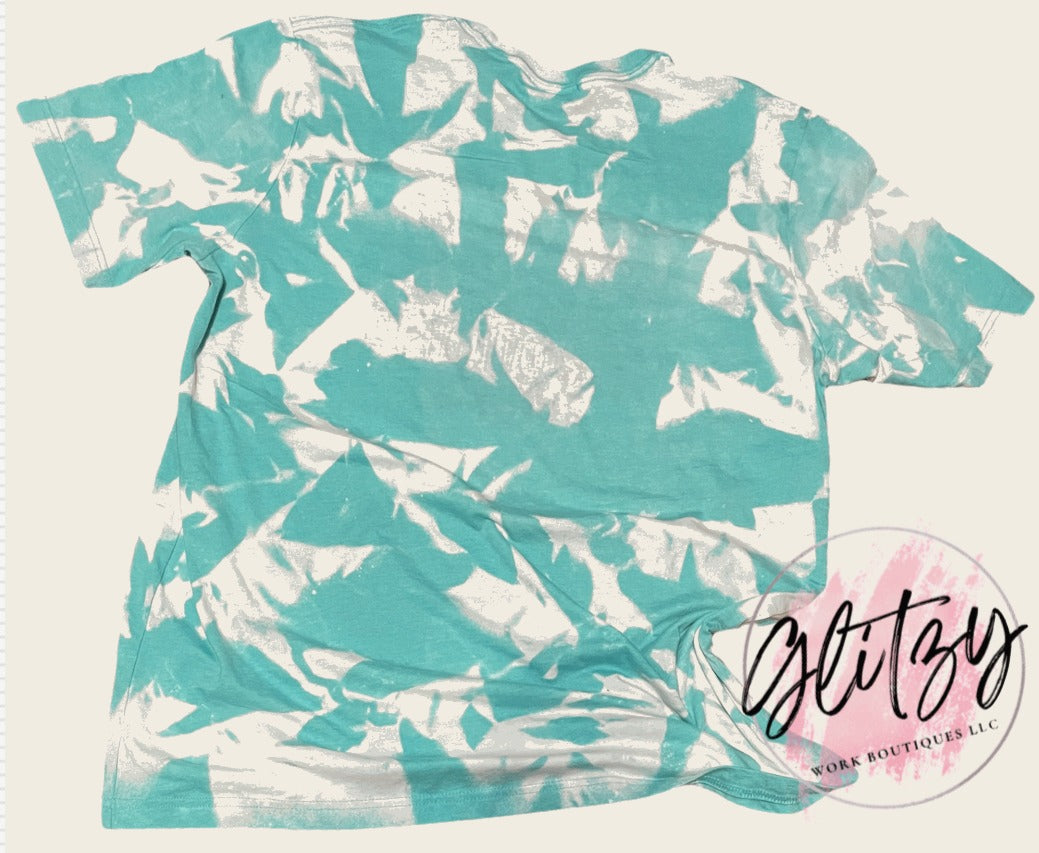 Cowhide Leopard Turquoise Junkie Bleached Tee