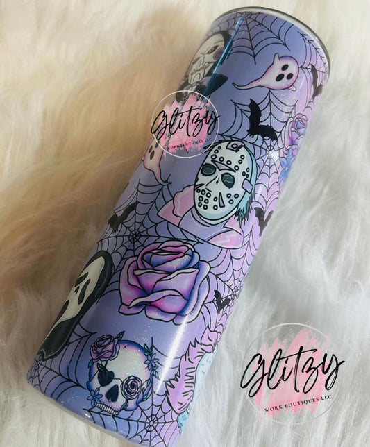 PURPLE HORROR TUMBLER