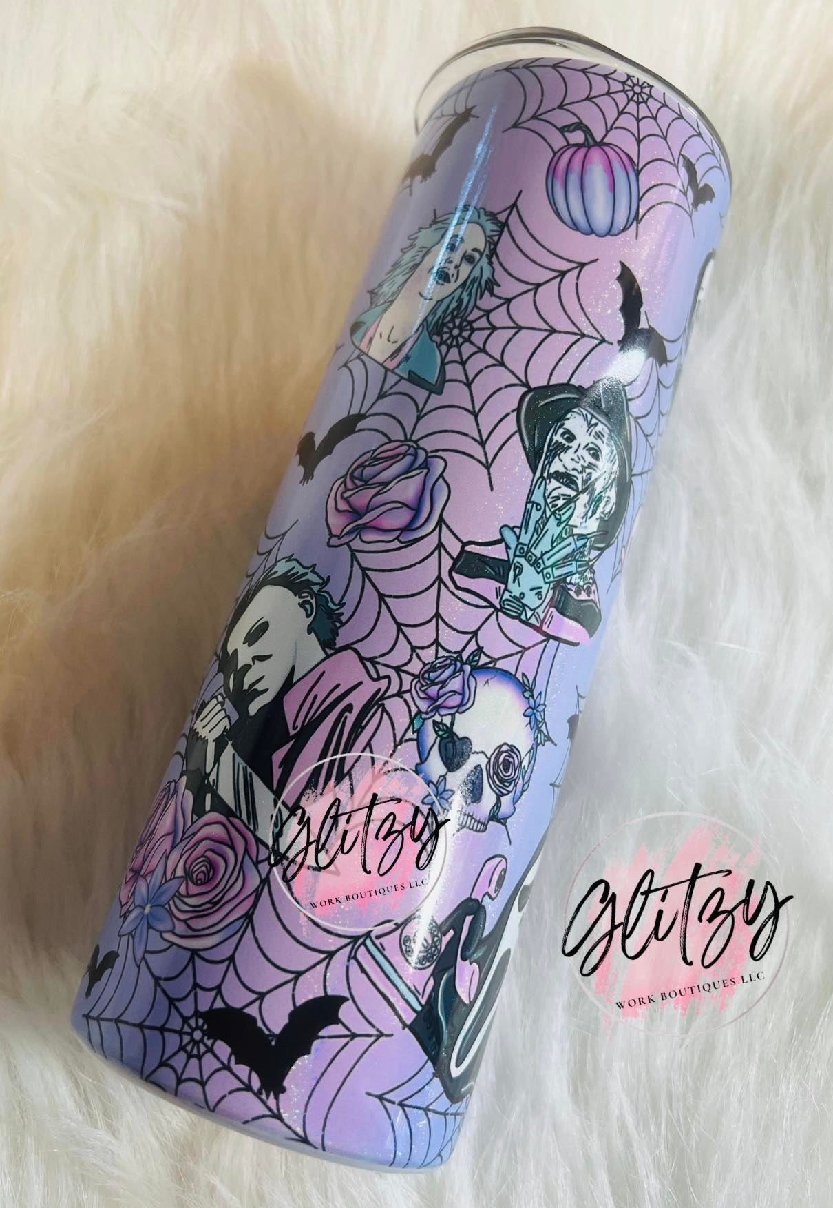 PURPLE HORROR TUMBLER