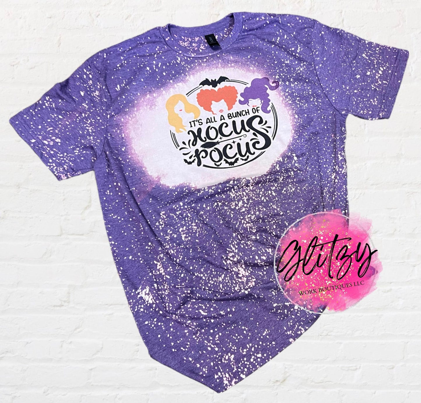 IT'S ALL A BUNCH OF HOCUS POCUS BLEACHED TEE