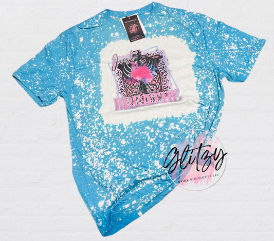 Just BREATHE Bleached Tee