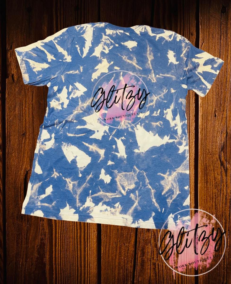 KC Royals with Leopard Patching Bleached Tee