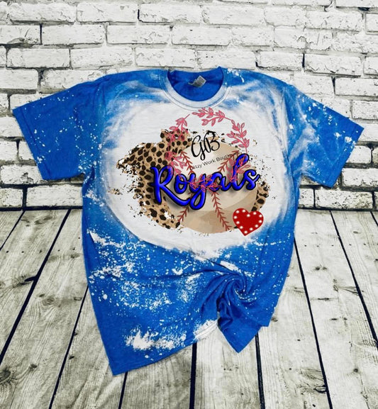 KC Royals Leopard Bleached Tee