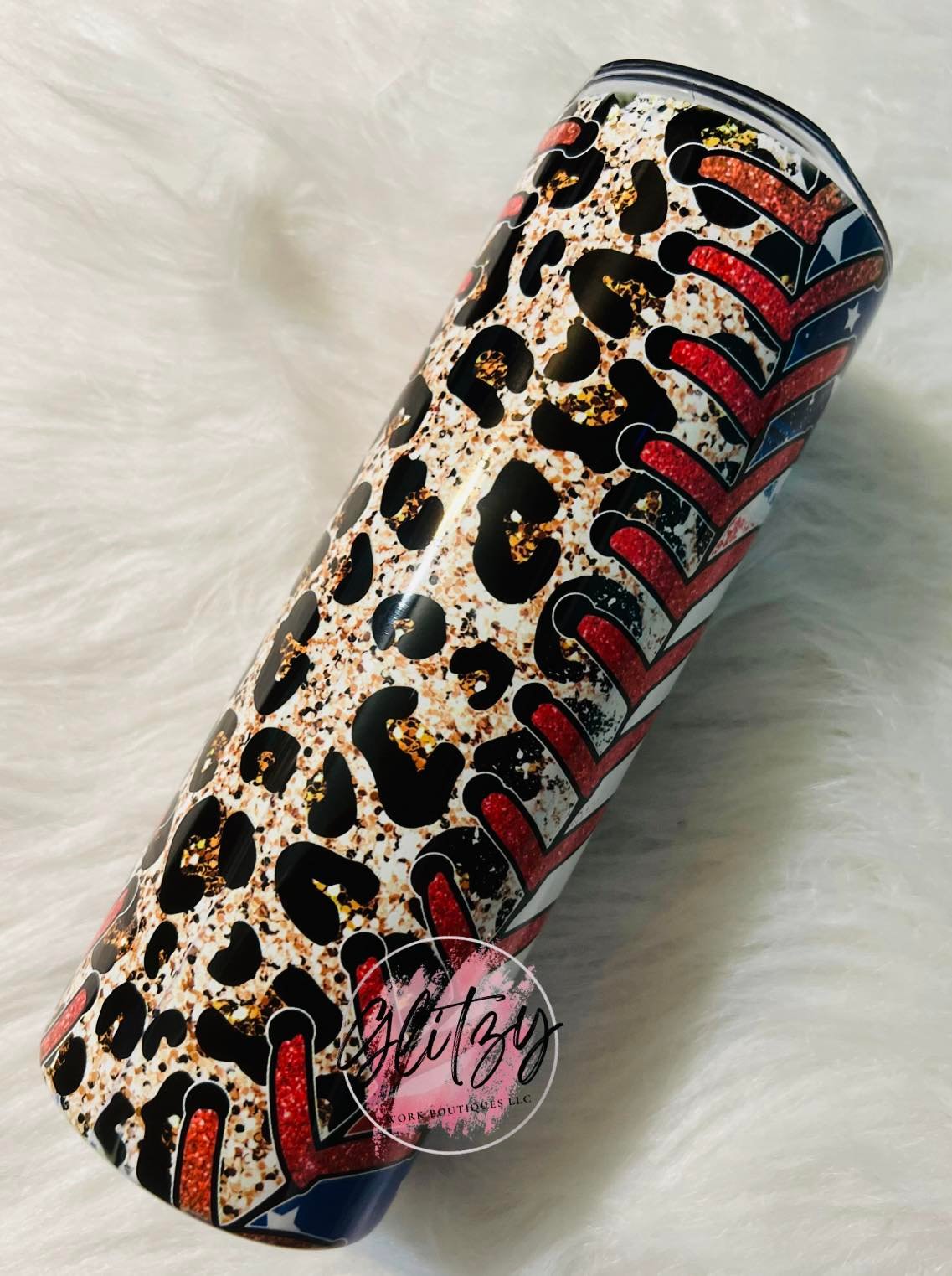 Leopard Softball Mama 20oz Tumbler