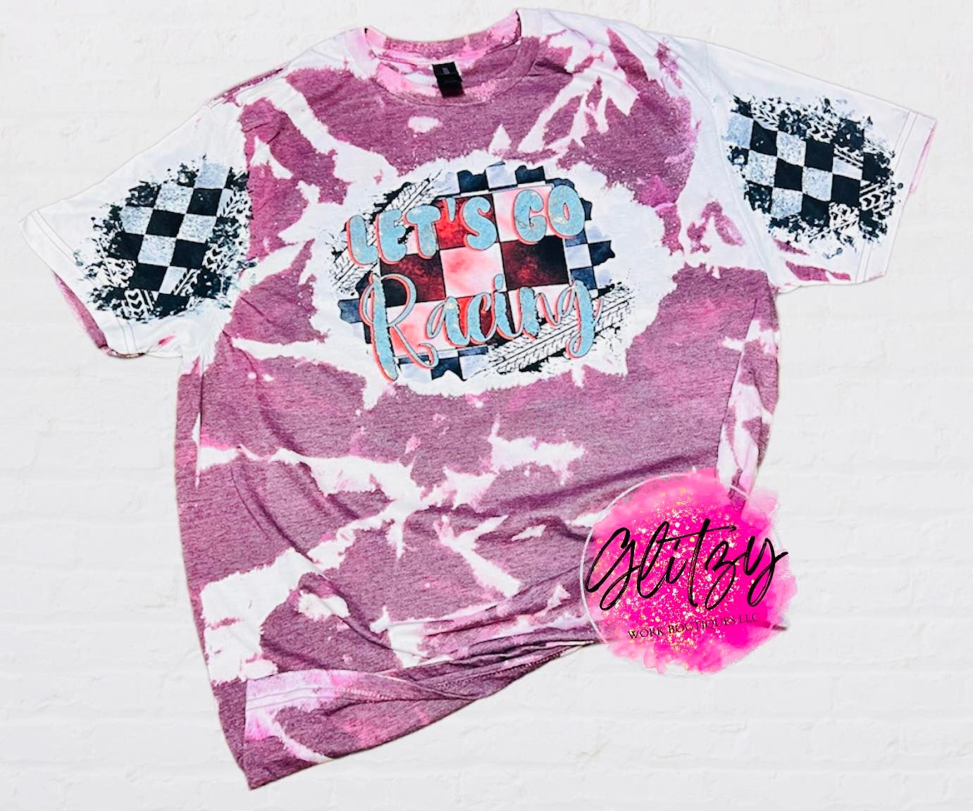 LET'S GO RACING Bleached Tee