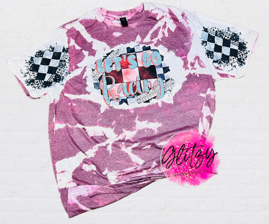 LET'S GO RACING Bleached Tee